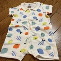 PETIT BATEAU フルーツ柄ロンパース 60cm