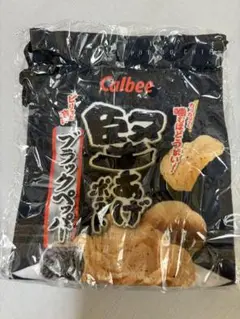 カルビー　堅あげポテト　ブラック　巾着