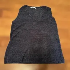 MANGO Vネックノースリーブニット Mサイズ