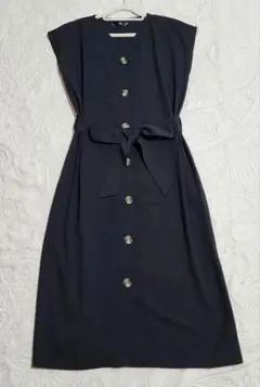 フロントボタンワンピース