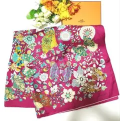 エルメス☆★カレ90☆花咲く織物☆スカーフ