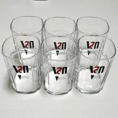 昭和レトロ　van 角型ガラスコップ 6個セット