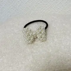 パールリボンヘアゴム