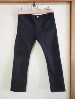 ブラックパンツ ハート型ポケット 130サイズ