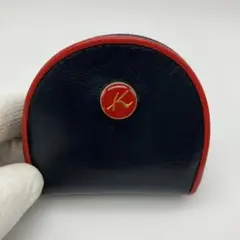 Kitamuraキタムラ　馬蹄型 コインケース レザー ネイビー 723-5