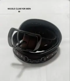 NICOLE CLUB FOR MEN studs leather belt