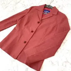 BURBERRY バーバリー テーラードジャケット 赤 レディース