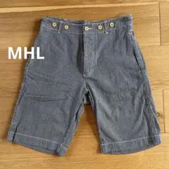 MHL ストライプショートパンツ 4ポケット