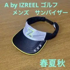 A by IZREEL ゴルフ　サンバイザー　Z 黒　白　蛍光イエロー　メンズ