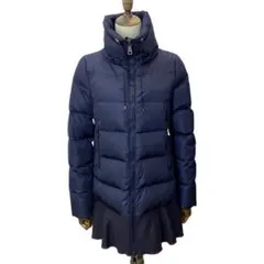 モンクレール MONCLER VIBURNUM ダウン ネイビー フリル