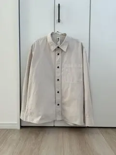【美品】MHL. ベージュ 長袖 シャツ Mサイズ