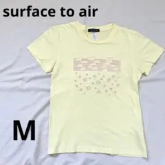 【美品】surface to air 半袖Tシャツ レモンイエロー M 夏映え