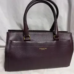 希少✨ COACH レガシー ハンドバッグ レザー 紫 25340