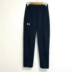 アンダーアーマー トラックパンツ 【XS】 黒 ワンポイントロゴ