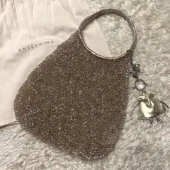 美品✨アンテプリマ ワイヤーバック ラウンド チャーム ゴールド