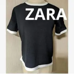 【ZARA】半袖ニット※ダメージあります