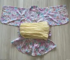 baby raby 花柄 浴衣 セット バースデー birthday 110cm