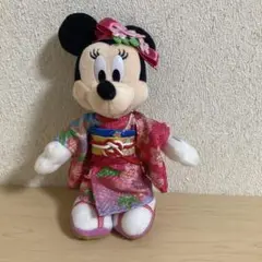 ミニーマウス　ぬいぐるみバッジ　2020 賀正　着物　2020 正月
