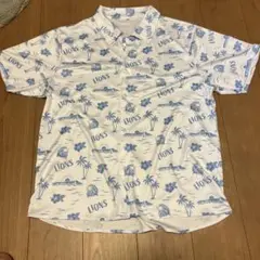 Lionsアロハシャツ ライオン柄 Lサイズ