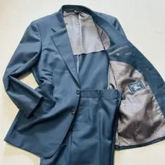 BURBERRY ヴィンテージ　スーツ　セットアップ　シングル　ブルー系　モヘア