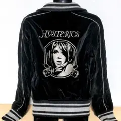 aj18. HYSTERIC GLAMOUR ベロアジャケット黒 レディースL