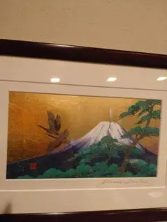 ♥【模写】 掛軸 菱田春草 遊鯉図 桐箱付き 掛け軸 骨董品