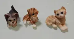 猫の置物 3点セット　ミニチュア