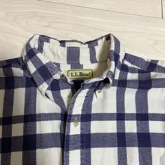 コーデュロイシャツ　エルボーパッチ　古着　L.L.Bean