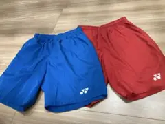 ヨネックス ショートパンツ 青 赤 2枚セット