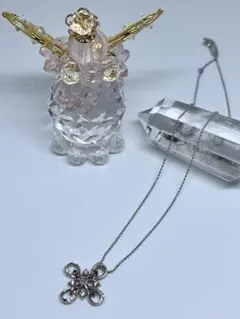 【最終価格】新品未使用 K10 ピンクトルマリンお花モチーフペンダント