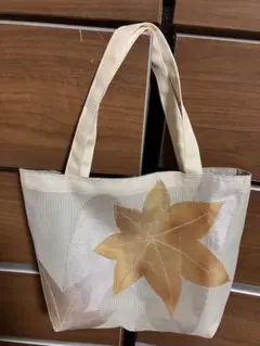 夏帯　名古屋帯リメイクトートバッグ