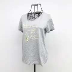 エヴェックス バイクリツィア Tシャツ L グレー 綿100% プリント 半袖