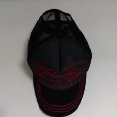 新品メンズメッシュキャップ 黒/赤