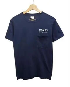 JERZEES DENSO 企業ロゴ ポケットTシャツ ネイビー Sサイズ