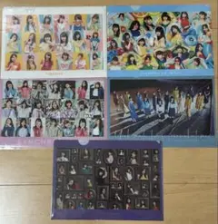 乃木坂46 クリアファイル 5枚セット 逃げ水 シンクロ ジコチュー 夜明け