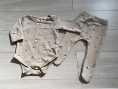 コットンフラワー　ロンパース　くすみカラー