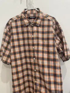 90s old uniqlo check shirt cityboy