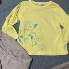 ピカチュウ 長袖パジャマ イエロー
