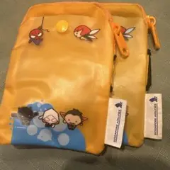 MARVEL イエローポーチ 2個セット