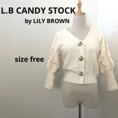 【タグ付新品】美品 L.B CANDY STOCK モヘアカーディガン
