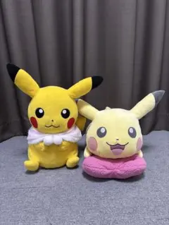 ピカチュウ めちゃでかぬいぐるみ　ふわふわハート　ウィンターピカチュウ