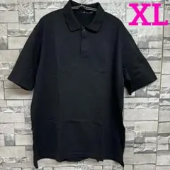 ユニクロ +j リラックスフィット ポロシャツ ブラック XL uniqlo比翼