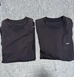 ENNOY 3PACK T-SHIRTS Sサイズ裾ロゴ　胸ロゴ　（ネイビー）
