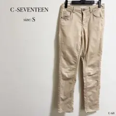 ☆美品☆ シーセブンティーン C17 ベージュ チノパン エドウィン Sサイズ