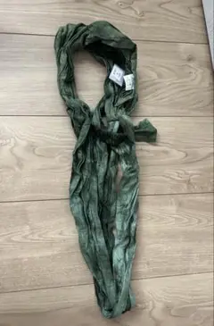 MALAIKA グリーン インド綿　ヘアバンド