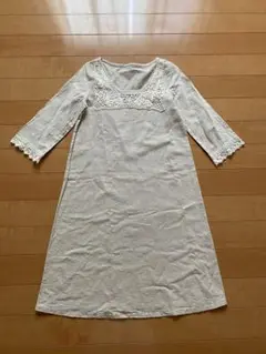 ハンドメイド作家様購入 綿麻 ワンピース