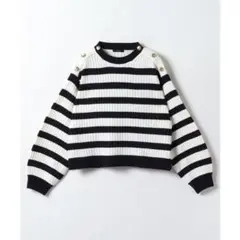 allureville　ボーダープルオーバー　ニット　ANAYI　ルルウィルビー