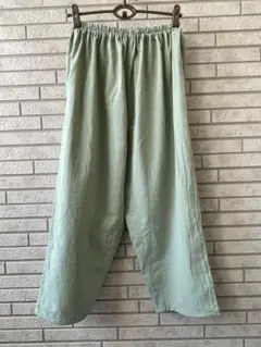 新品☆一点物☆パジャマ ワンマイルウェア くつろぎもんぺ 【くすみグリーン】