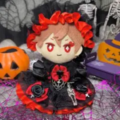 ぬい服 10dcmぬい きらどる 赤と黒 ドレスセット
