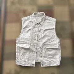 ホワイト コットン ベスト
